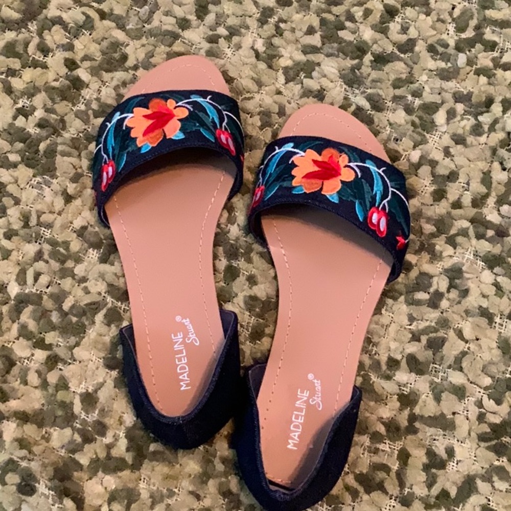 Floral slip on shoes